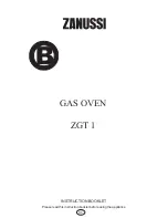 Zanussi ZGT 1 Instruction Booklet preview