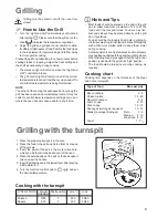 Preview for 9 page of Zanussi ZGT 1 Instruction Booklet