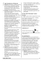 Предварительный просмотр 57 страницы Zanussi ZHC 62660 User Manual