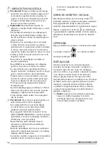 Предварительный просмотр 72 страницы Zanussi ZHC 62660 User Manual