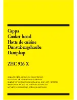 Zanussi ZHC 926 X Installation, Use And Maintenance Handbook preview