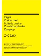 Preview for 1 page of Zanussi ZHC 929 X Installation, Use And Maintenance Handbook