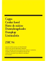 Zanussi ZHC 94 Installation, Use And Maintenance Handbook preview