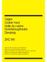 Zanussi ZHC 941 Installation, Use And Maintenance Handbook preview