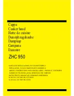 Предварительный просмотр 1 страницы Zanussi ZHC 950 Installation, Use And Maintenance Handbook