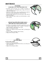 Предварительный просмотр 22 страницы Zanussi ZHC 950 Installation, Use And Maintenance Handbook