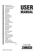 Предварительный просмотр 1 страницы Zanussi ZHC74 User Manual