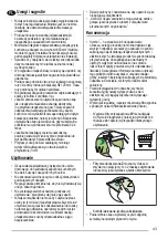 Предварительный просмотр 43 страницы Zanussi ZHC74 User Manual