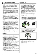 Предварительный просмотр 47 страницы Zanussi ZHC74 User Manual