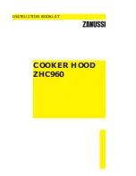 Zanussi ZHC960 Instruction Booklet предпросмотр