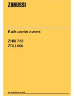 Предварительный просмотр 1 страницы Zanussi ZHM 763 Instruction Booklet