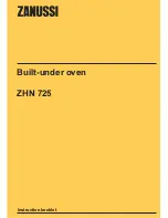 Zanussi ZHN 725 Instruction Booklet предпросмотр