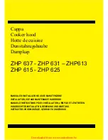 Preview for 1 page of Zanussi ZHP 637 Installation, Use And Maintenance Handbook