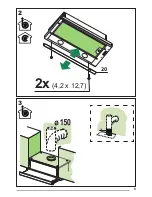 Предварительный просмотр 9 страницы Zanussi ZHP615W Installation Manual