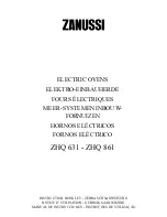 Zanussi ZHQ 631 Instruction Booklet preview