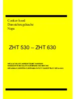 Zanussi ZHT 530 - ZHT 630 Installation And Maintenance  Instruction preview