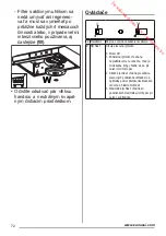 Предварительный просмотр 72 страницы Zanussi ZHT611N User Manual