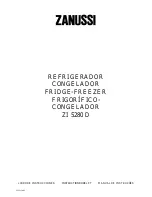 Zanussi ZI 5250 D Instruction Booklet preview