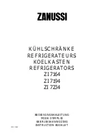 Zanussi ZI 7164 Instruction Booklet preview