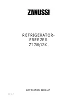 Zanussi ZI 718/12 K Instruction Booklet предпросмотр