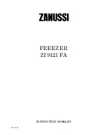 Zanussi ZI 9121 FA Instruction Booklet preview