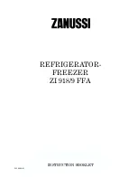 Zanussi ZI 918/9 FFA Instruction Booklet предпросмотр