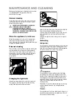 Предварительный просмотр 9 страницы Zanussi ZI 921/8 FF Instruction Booklet