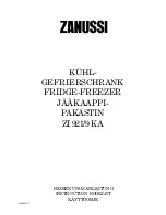 Zanussi ZI 921 KA Instruction Booklet предпросмотр