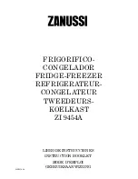 Предварительный просмотр 1 страницы Zanussi ZI 9454A Instruction Booklet