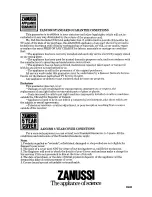 Preview for 16 page of Zanussi ZI959T Instructions For The Use And Care