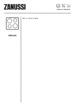 Zanussi ZIBN646K User Manual preview