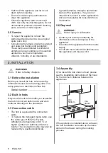 Preview for 6 page of Zanussi ZIFN633K User Manual