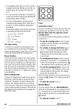 Preview for 22 page of Zanussi ZIT64X User Manual