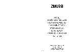 Предварительный просмотр 1 страницы Zanussi ZK 18/9 R Instruction Booklet