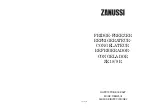 Zanussi ZK 18 R Instruction Booklet preview