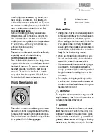 Preview for 17 page of Zanussi ZKC5020 User Manual