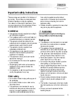 Preview for 3 page of Zanussi ZKC5030 User Manual