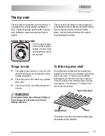 Preview for 17 page of Zanussi ZKC5030 User Manual