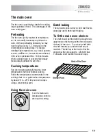 Предварительный просмотр 19 страницы Zanussi ZKC6040 User Manual