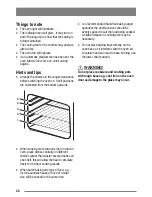 Предварительный просмотр 20 страницы Zanussi ZKC6040 User Manual