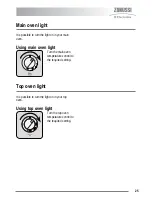 Предварительный просмотр 25 страницы Zanussi ZKC6040 User Manual