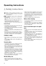 Preview for 16 page of Zanussi ZKF641F Installation And Operating Instructions Manual