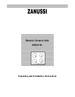 Zanussi ZKF641H Operating And Installation Manual preview