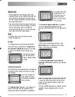 Preview for 17 page of Zanussi ZKG 2105 User Manual