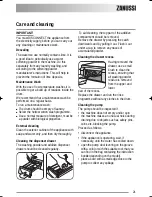 Preview for 21 page of Zanussi ZKG 2105 User Manual