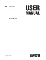 Preview for 1 page of Zanussi ZKG44500XA User Manual