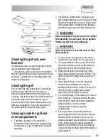 Предварительный просмотр 21 страницы Zanussi ZKG5530 User Manual