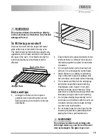 Предварительный просмотр 19 страницы Zanussi ZKG6040ZKG6040WFN User Manual