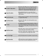 Предварительный просмотр 7 страницы Zanussi ZKH 2105 User Manual