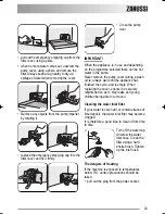 Предварительный просмотр 23 страницы Zanussi ZKH 2105 User Manual